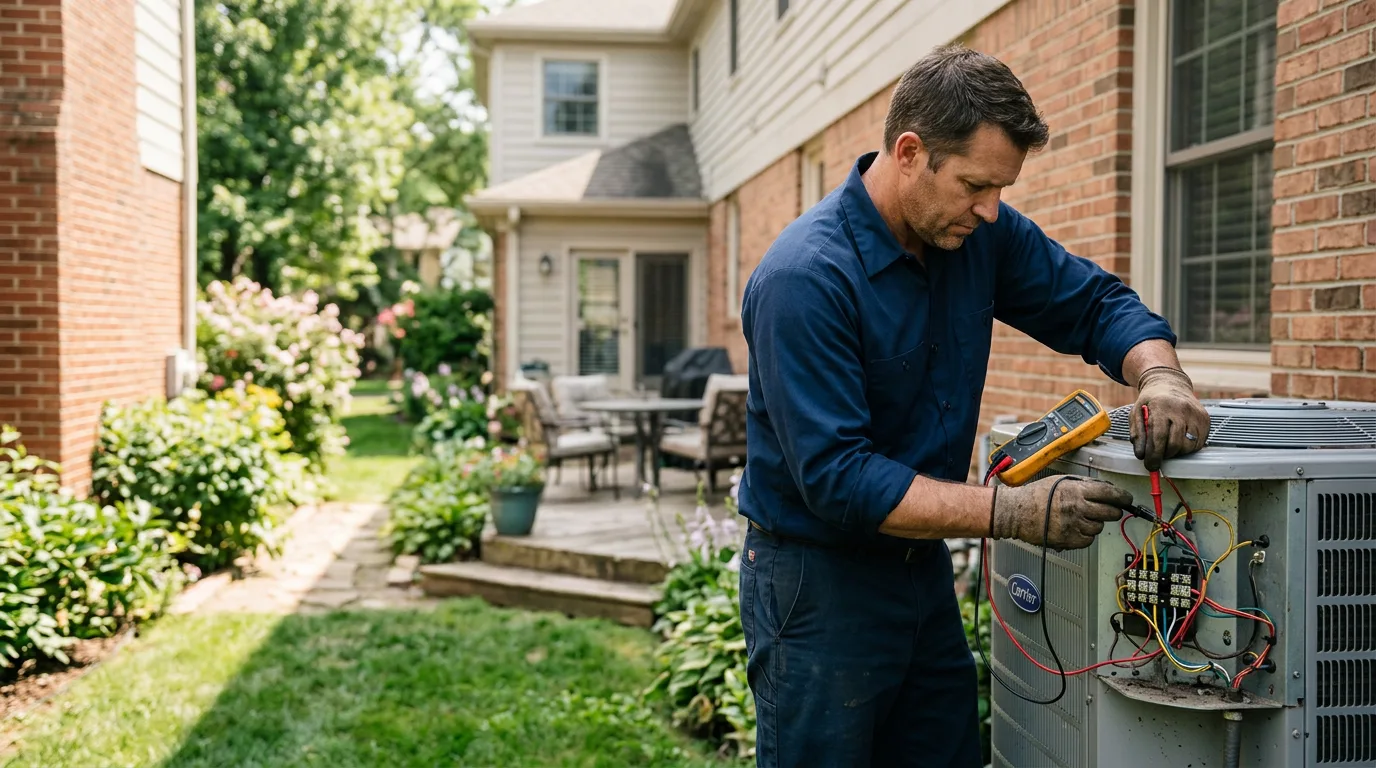 HVAC technician working near Georgetown, CA